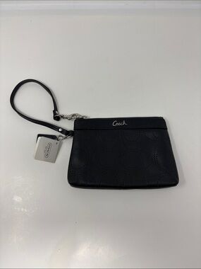 Coach Black Perf LTH Wrist Purse Wallet Bag - Brand New with Tag